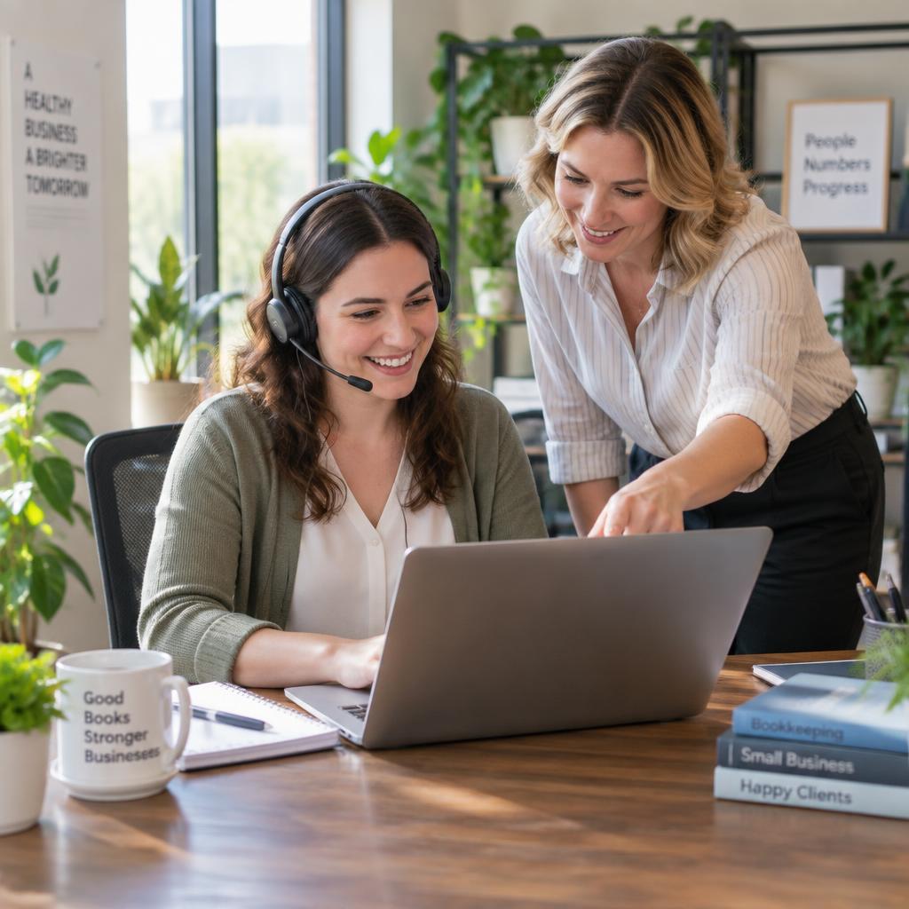 A ComplySaver assistant helping a client on the phone